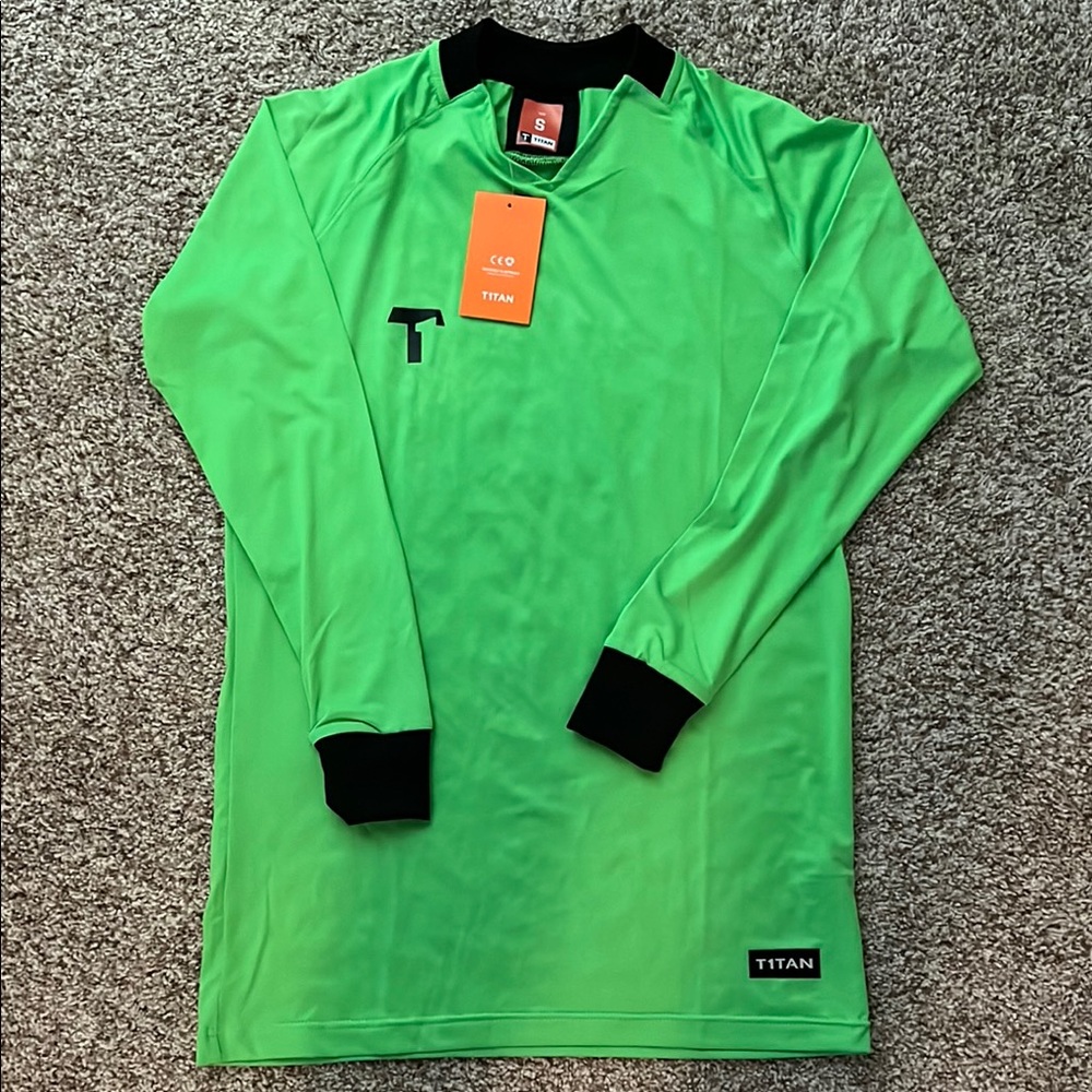 Titan Goalkeeper Jersey, Long Sleeve, Mens Sz Small, Green